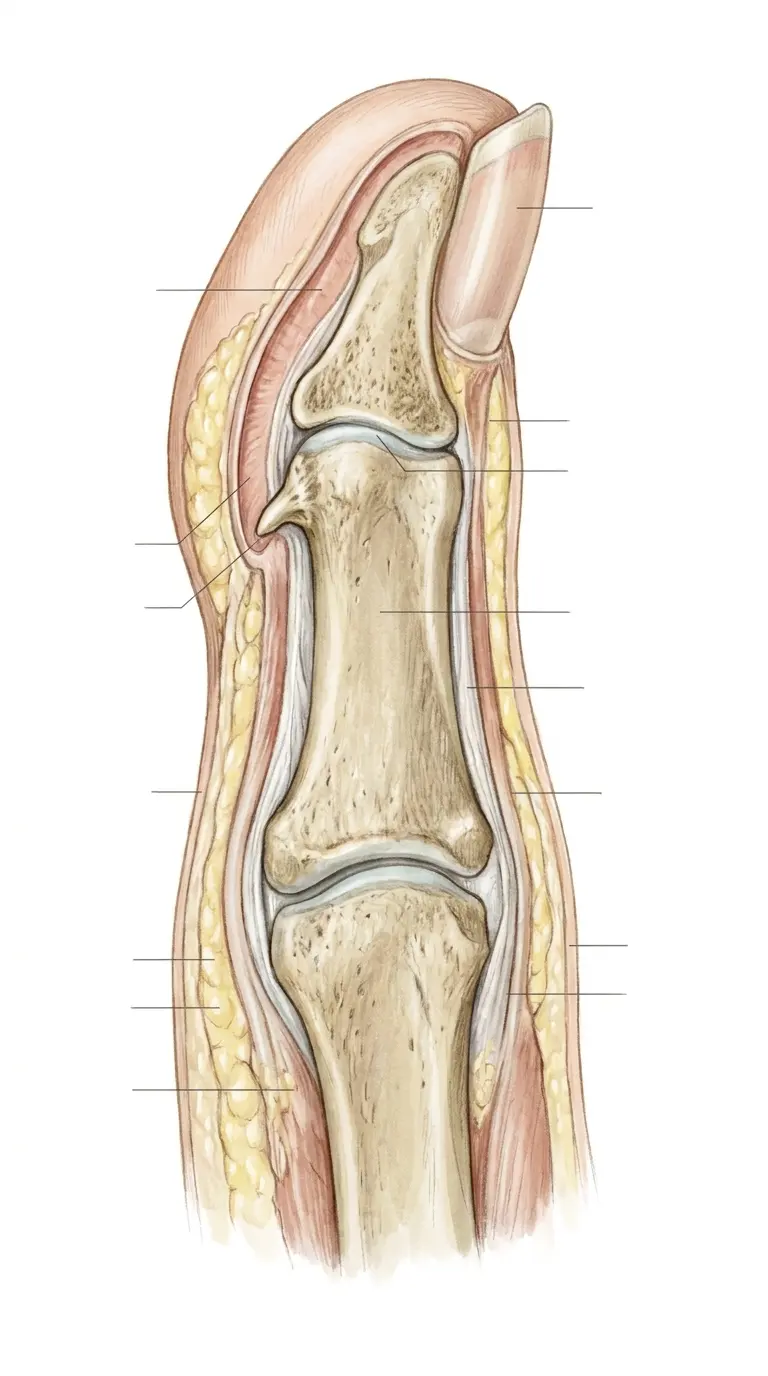 Bone Spur Under Nail Cross Section