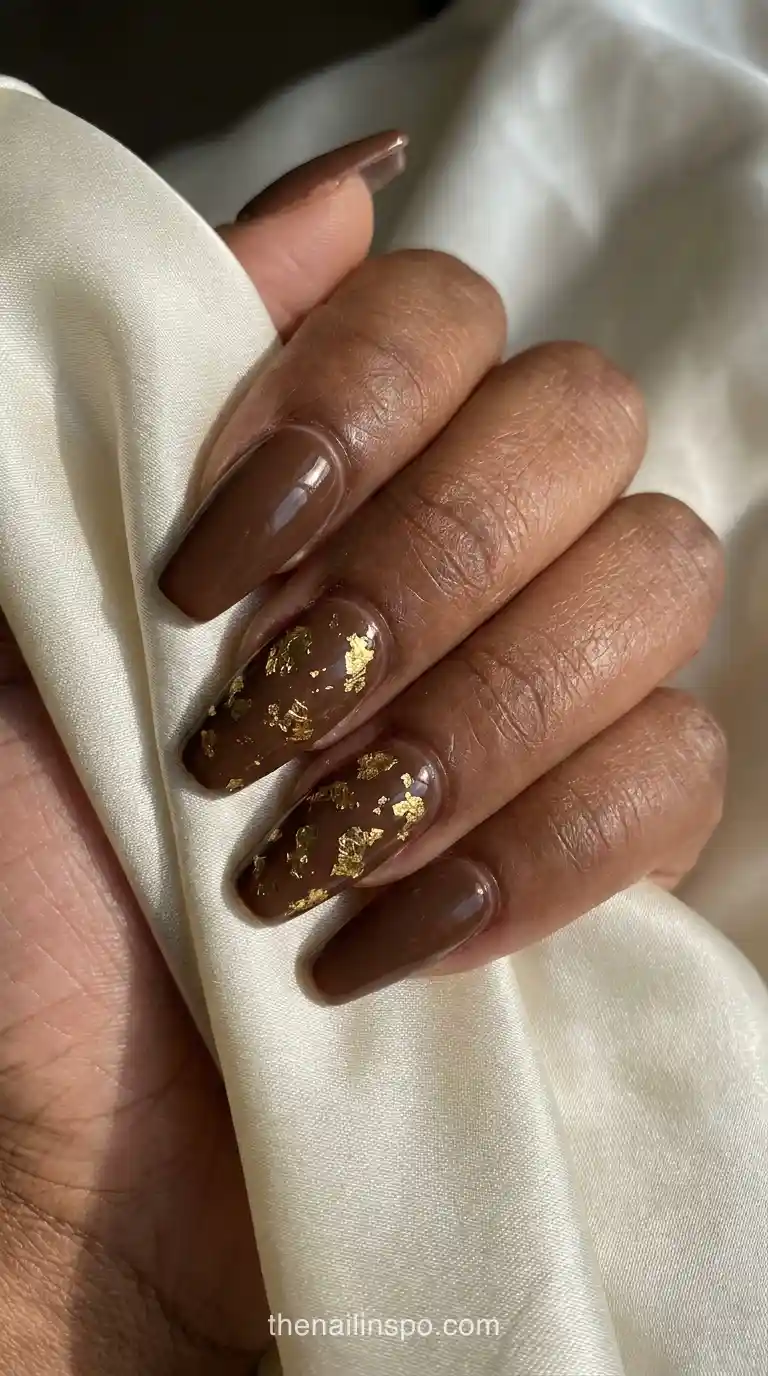 Chocolate Foil Coffin Nails