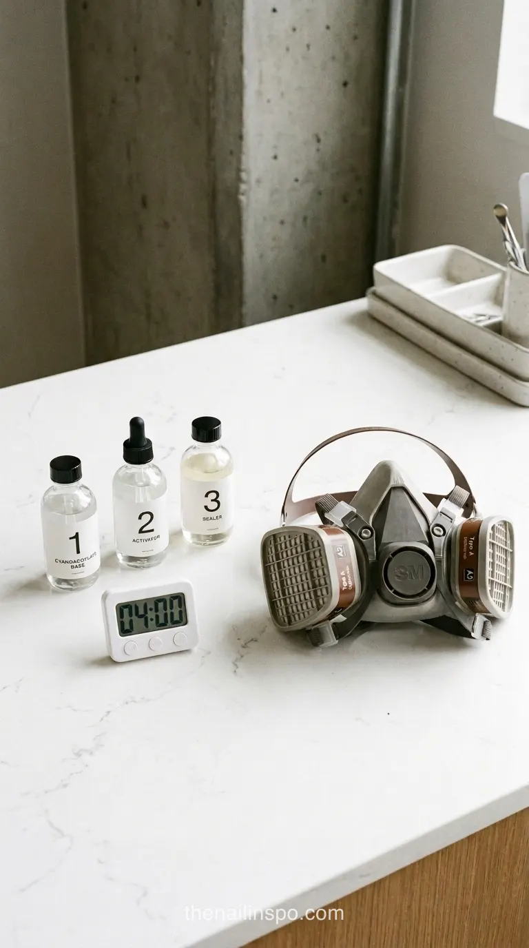 Cyanoacrylate Resin Cure Timer Respirator