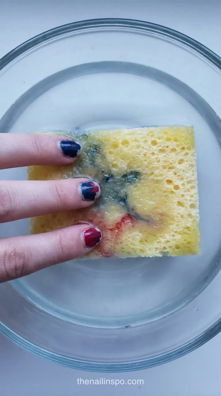 Dip Powder Removal Sponge Agitation