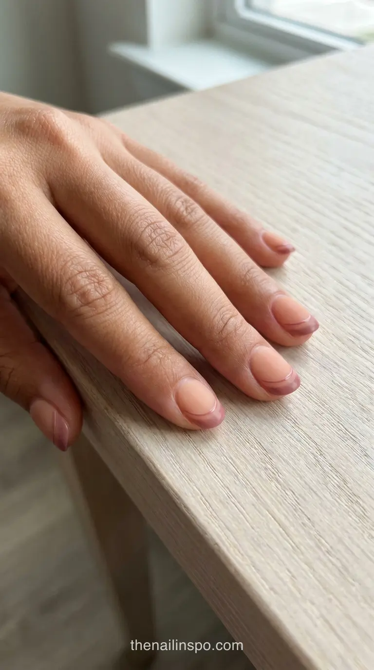 Dusty Rose Matte Round Nails