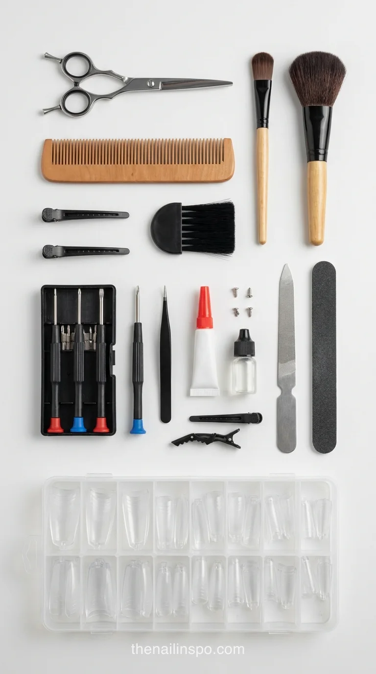 Fix Lifted Acrylic Nails Faq Flatlay