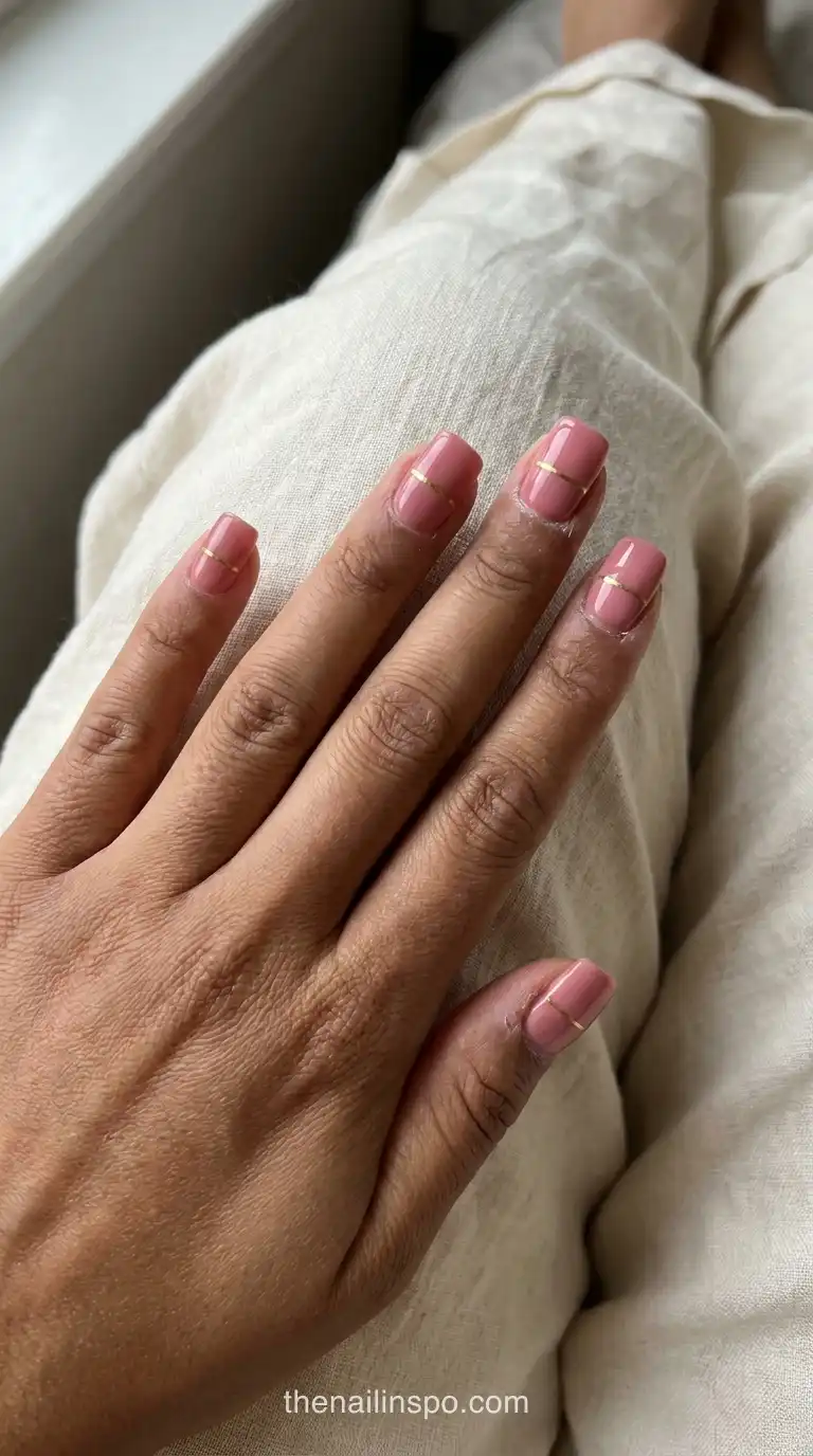 Mid Glossy Square Nails