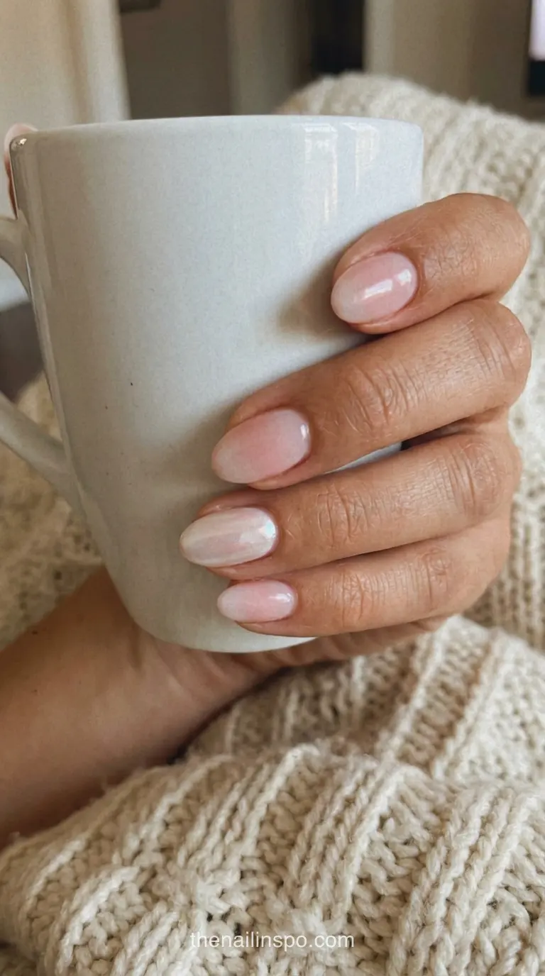 Mid Sheer Oval Nails