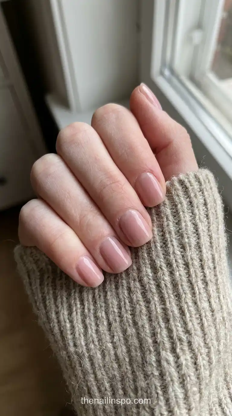 Muted Sheer Square Nails