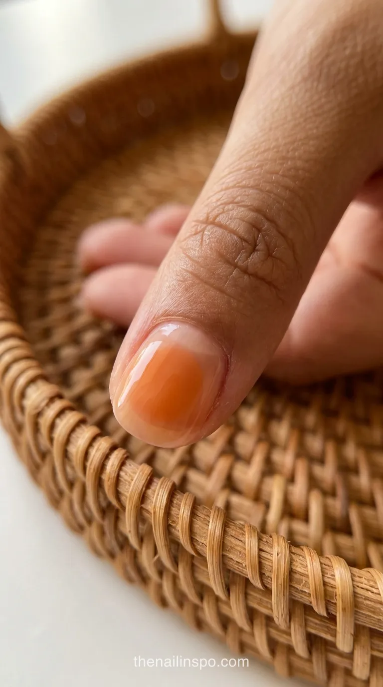 Pumpkin Jelly Round Nails