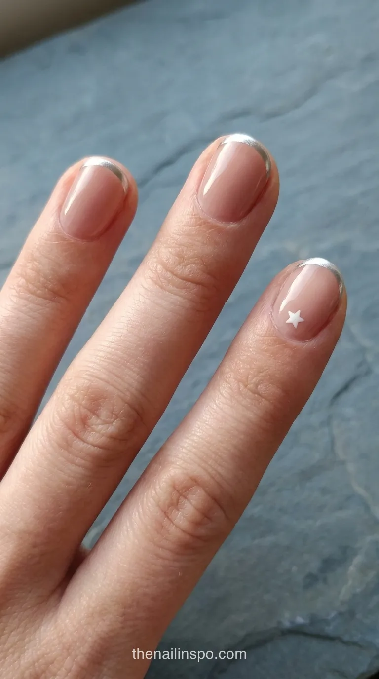 Silver Chrome Round Nails